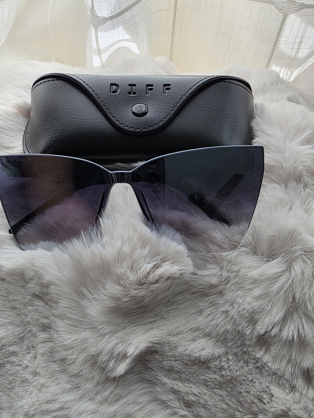 Black Gradient Shield Sunglasses